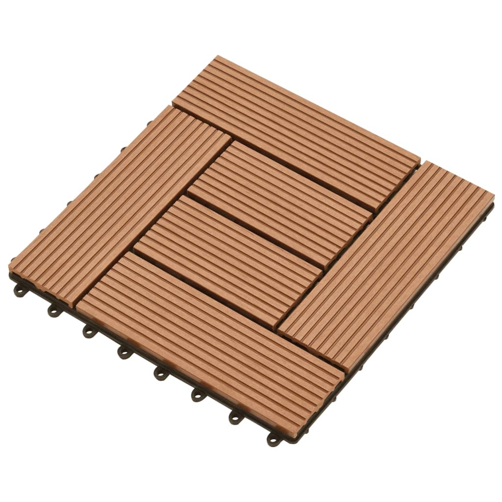 22 pcs Decking Tiles 30x30 cm 2 sqm WPC Black- Flooring & Carpet - HomeShopIreland - Home Shop Ireland - Flooring & Carpet - 22 pcs Decking Tiles 30x30 cm 2 sqm WPC Black