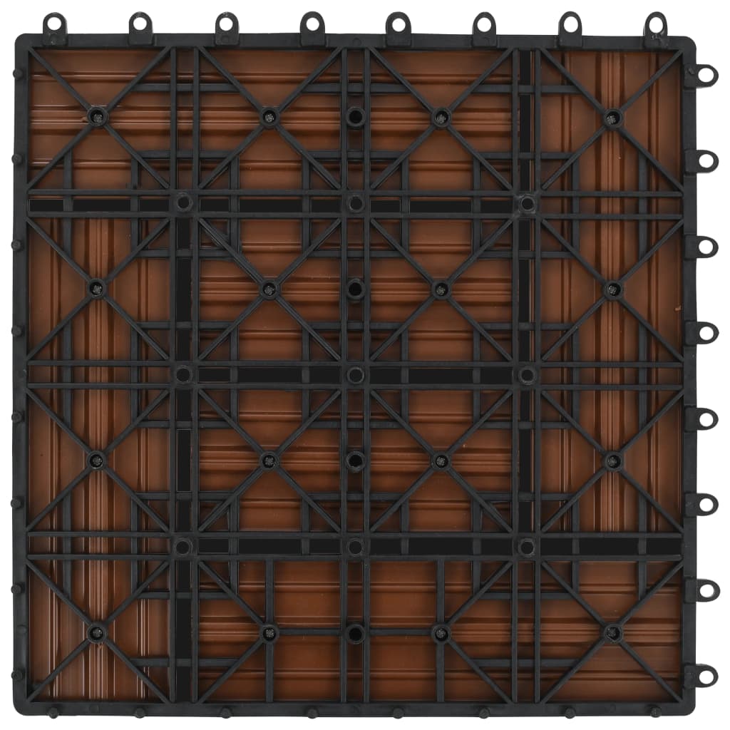 22 pcs Decking Tiles 30x30 cm 2 sqm WPC Black- Flooring & Carpet - HomeShopIreland - Home Shop Ireland - Flooring & Carpet - 22 pcs Decking Tiles 30x30 cm 2 sqm WPC Black