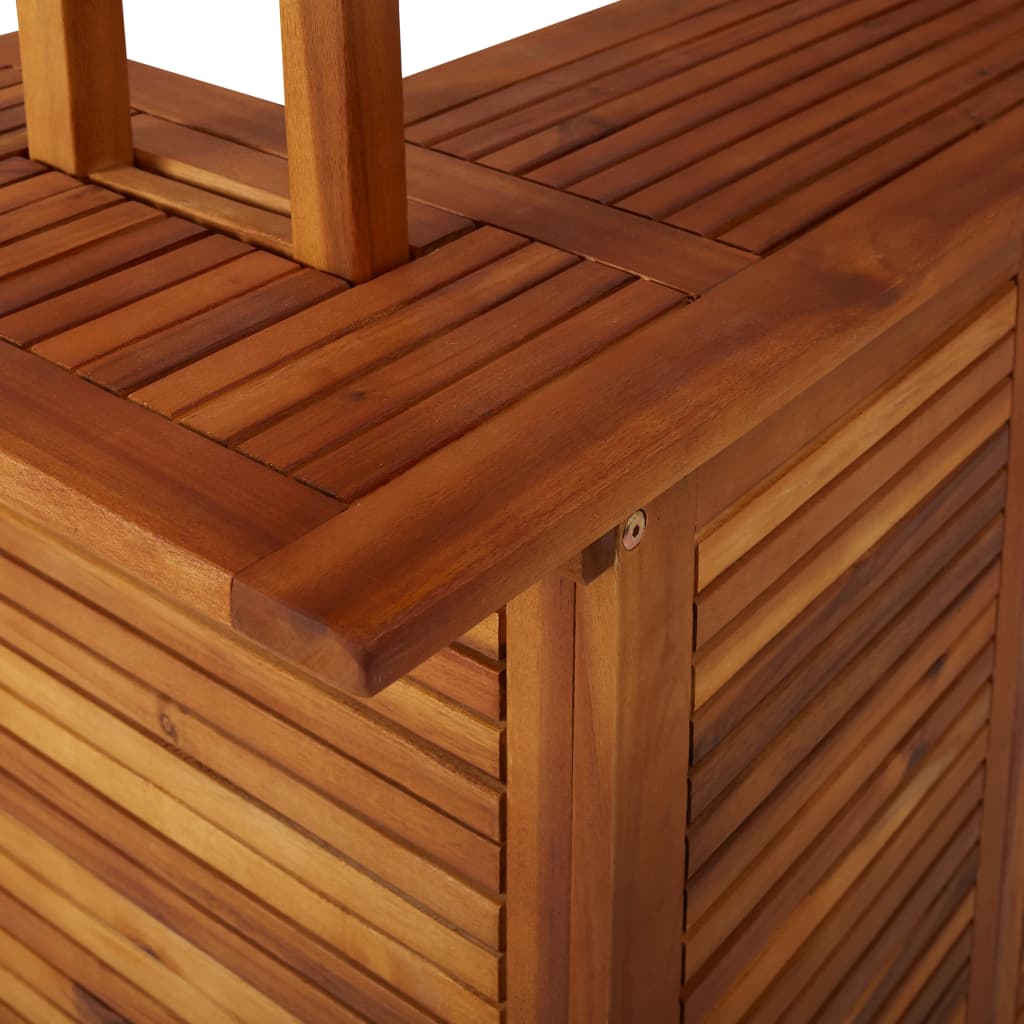 Outdoor Bar Table with Rooftop 122x106x217 cm Solid Acacia Wood- Outdoor Tables - HomeShopIreland - Home Shop Ireland - Outdoor Tables - Outdoor Bar Table with Rooftop 122x106x217 cm Solid Acacia Wood