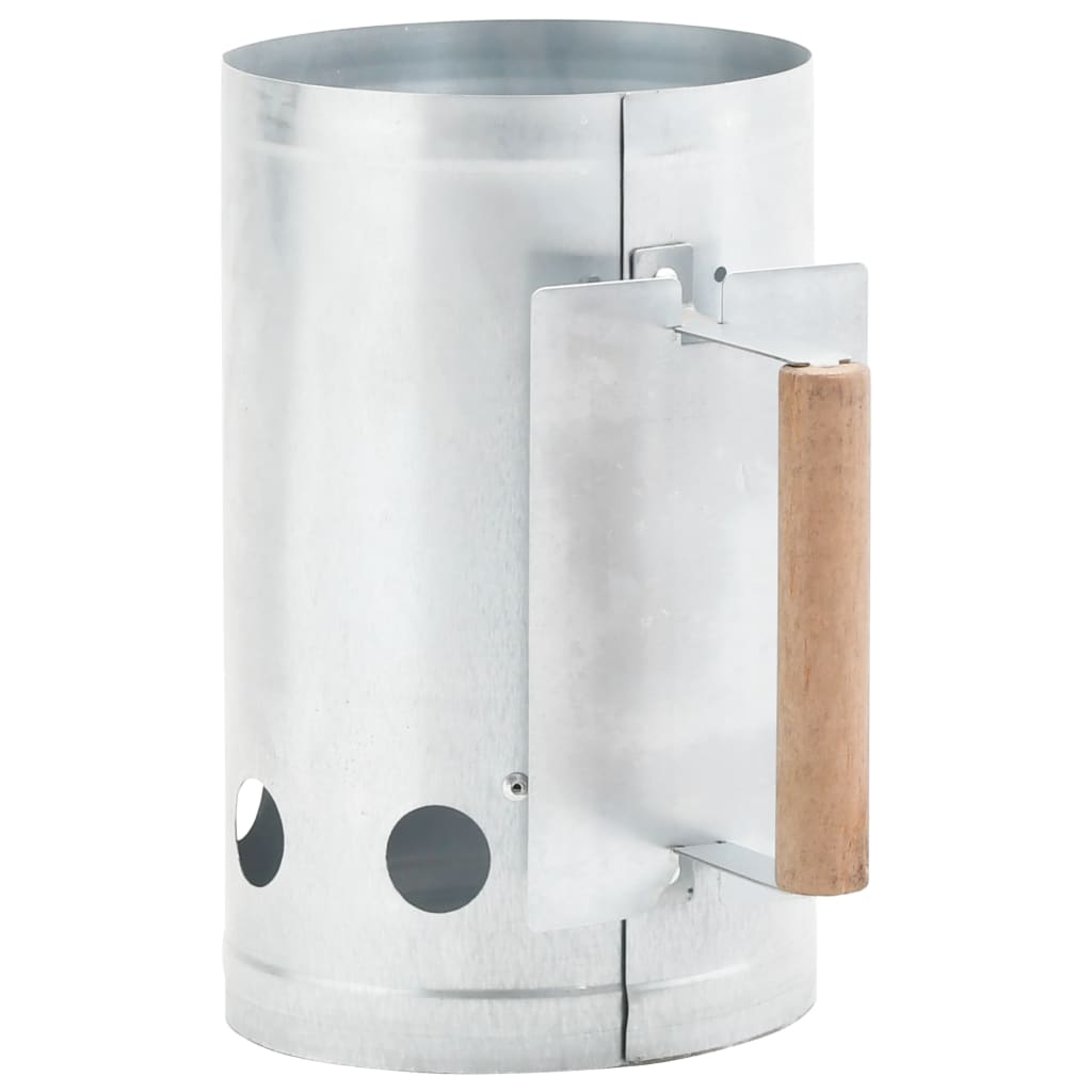 Charcoal Grill Chimney Starter Galvanised Steel- Outdoor Grill Accessories - HomeShopIreland - Home Shop Ireland - Outdoor Grill Accessories - Charcoal Grill Chimney Starter Galvanised Steel