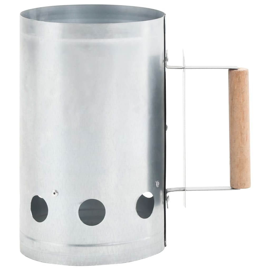Charcoal Grill Chimney Starter Galvanised Steel- Outdoor Grill Accessories - HomeShopIreland - Home Shop Ireland - Outdoor Grill Accessories - Charcoal Grill Chimney Starter Galvanised Steel