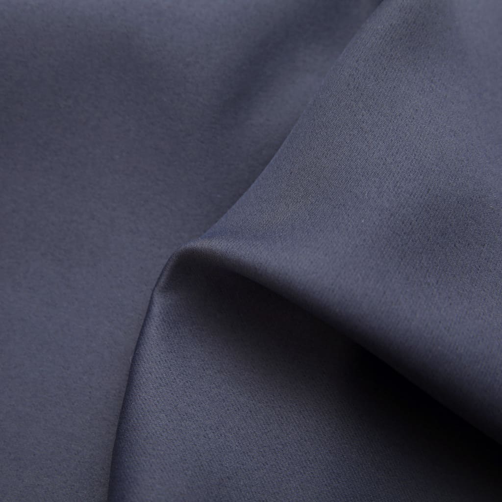 Blackout Curtain with Metal Rings Anthracite 290x245 cm- Curtains & Drapes - HomeShopIreland - Home Shop Ireland - Curtains & Drapes - Blackout Curtain with Metal Rings Anthracite 290x245 cm