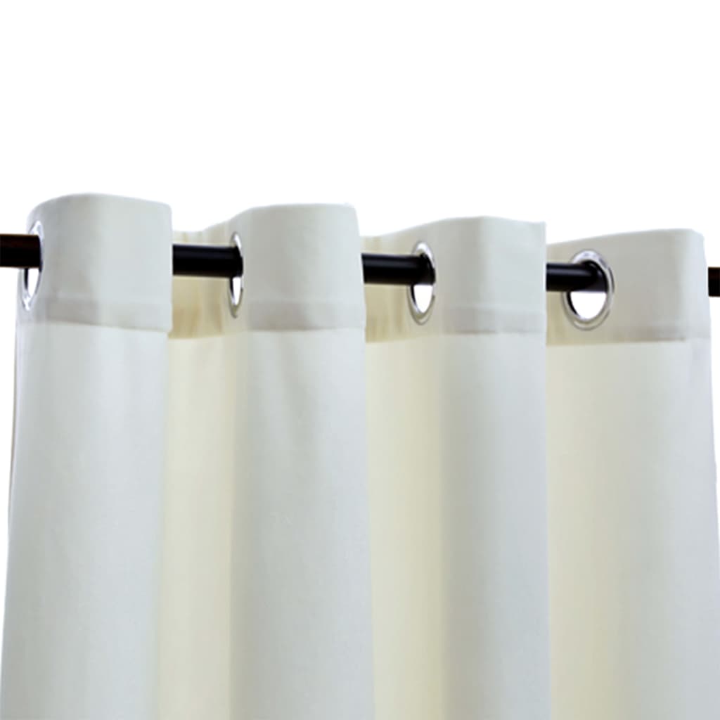 Blackout Curtains with Rings 2 pcs Velvet Cream 140x175 cm- Curtains & Drapes - HomeShopIreland - Home Shop Ireland - Curtains & Drapes - Blackout Curtains with Rings 2 pcs Velvet Cream 140x175 cm