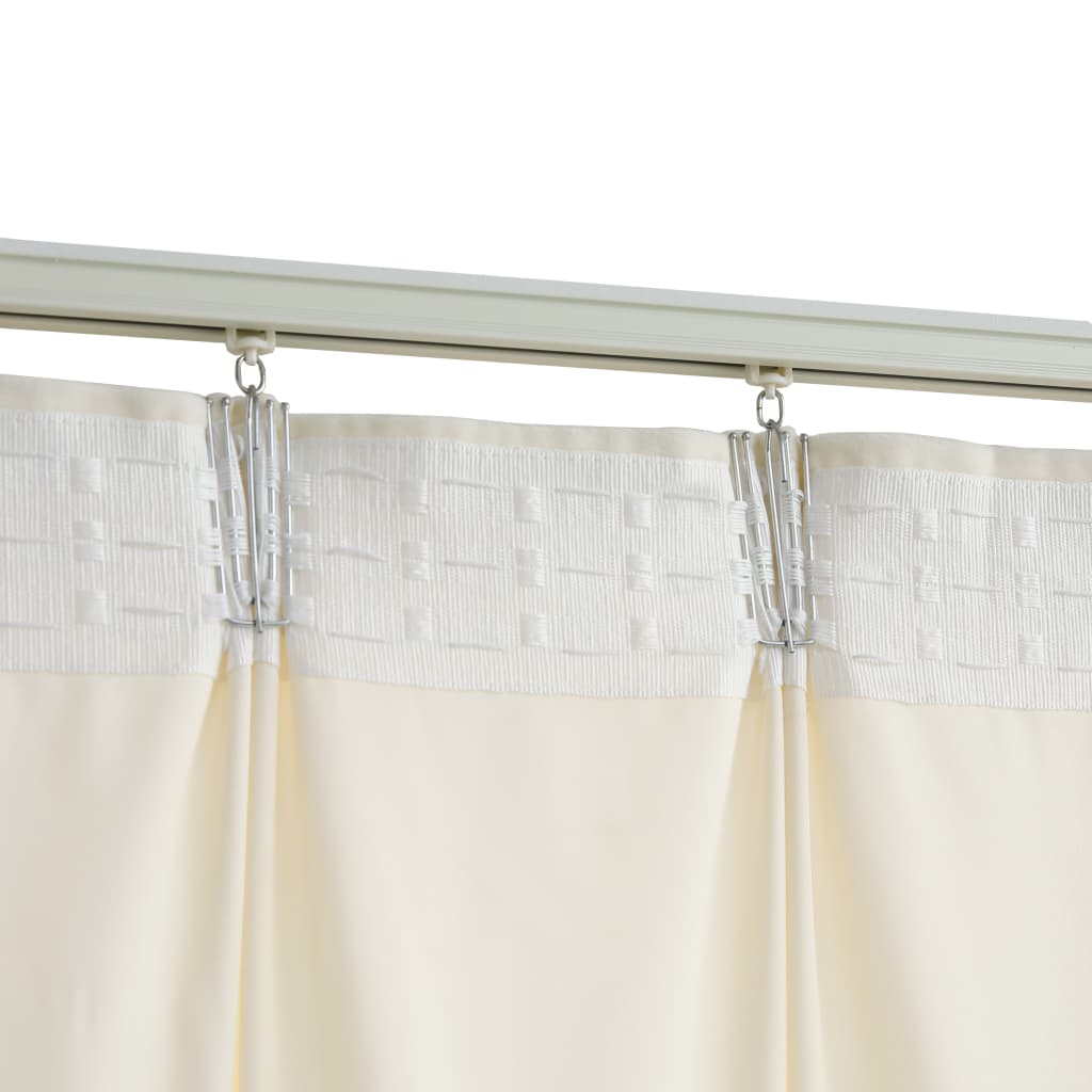Blackout Curtains 2 pcs with Hooks Velvet Cream 140x175 cm- Curtains & Drapes - HomeShopIreland - Home Shop Ireland - Curtains & Drapes - Blackout Curtains 2 pcs with Hooks Velvet Cream 140x175 cm
