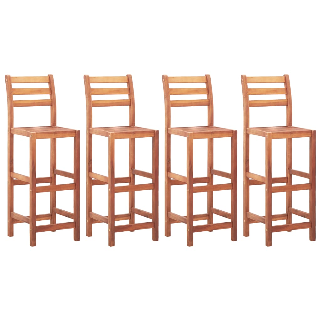 Bar Chairs 4 pcs Solid Acacia Wood- Table & Bar Stools - HomeShopIreland - Home Shop Ireland - Table & Bar Stools - Bar Chairs 4 pcs Solid Acacia Wood