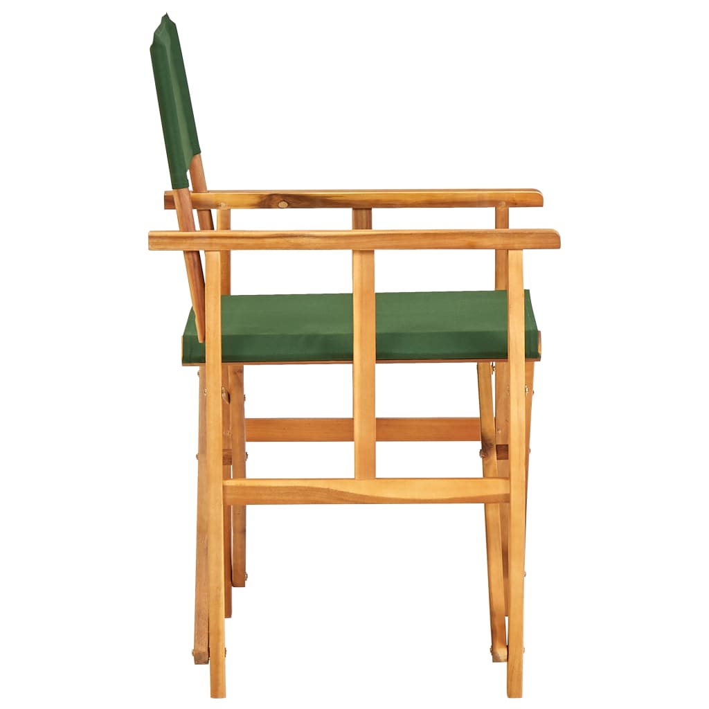 Director's Chair Solid Acacia Wood Green- Outdoor Chairs - HomeShopIreland - Home Shop Ireland - Outdoor Chairs - Director's Chair Solid Acacia Wood Green