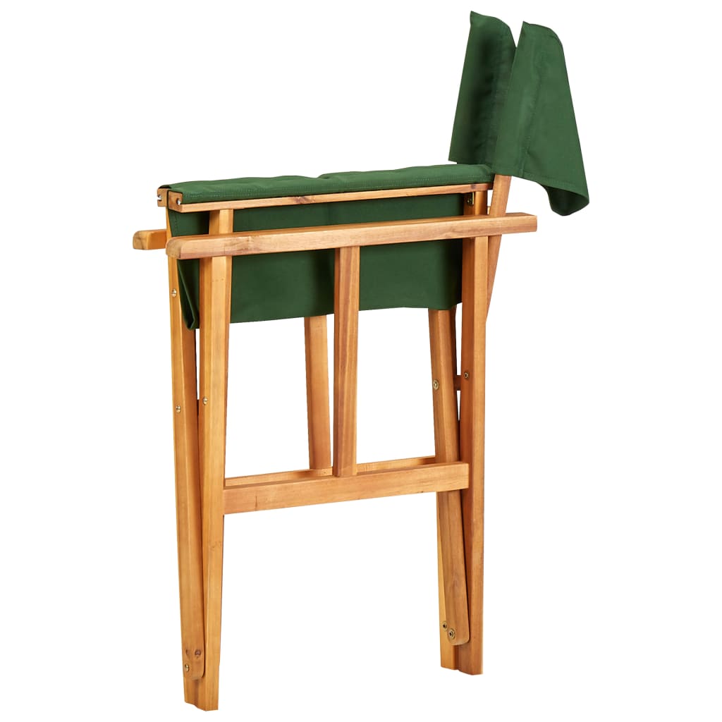 Director's Chair Solid Acacia Wood Green- Outdoor Chairs - HomeShopIreland - Home Shop Ireland - Outdoor Chairs - Director's Chair Solid Acacia Wood Green