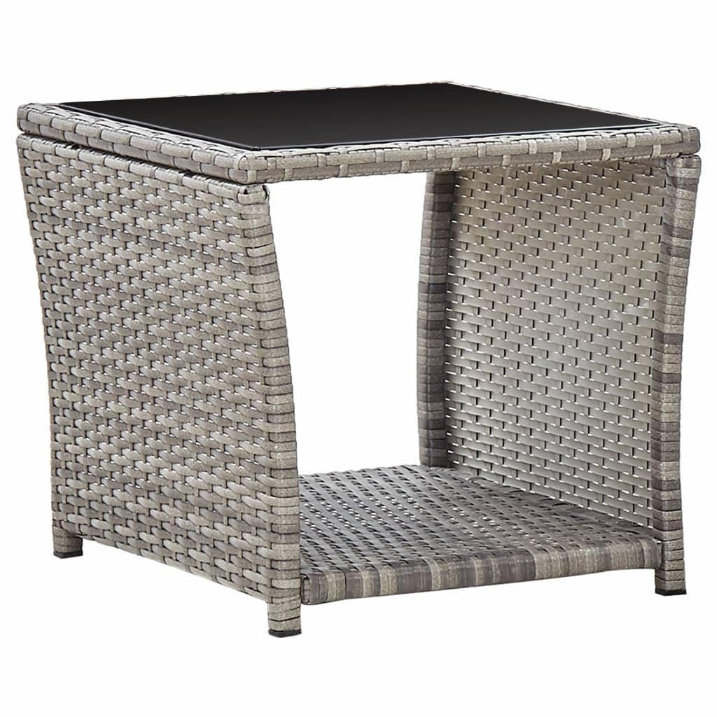 Plastic rattan online coffee table