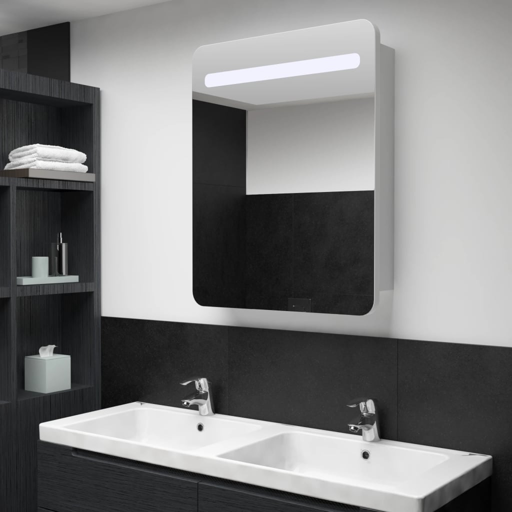 LED Bathroom Mirror Cabinet 60x11x80 cm- Bathroom Vanity Units - HomeShopIreland - Home Shop Ireland - Bathroom Vanity Units - LED Bathroom Mirror Cabinet 60x11x80 cm