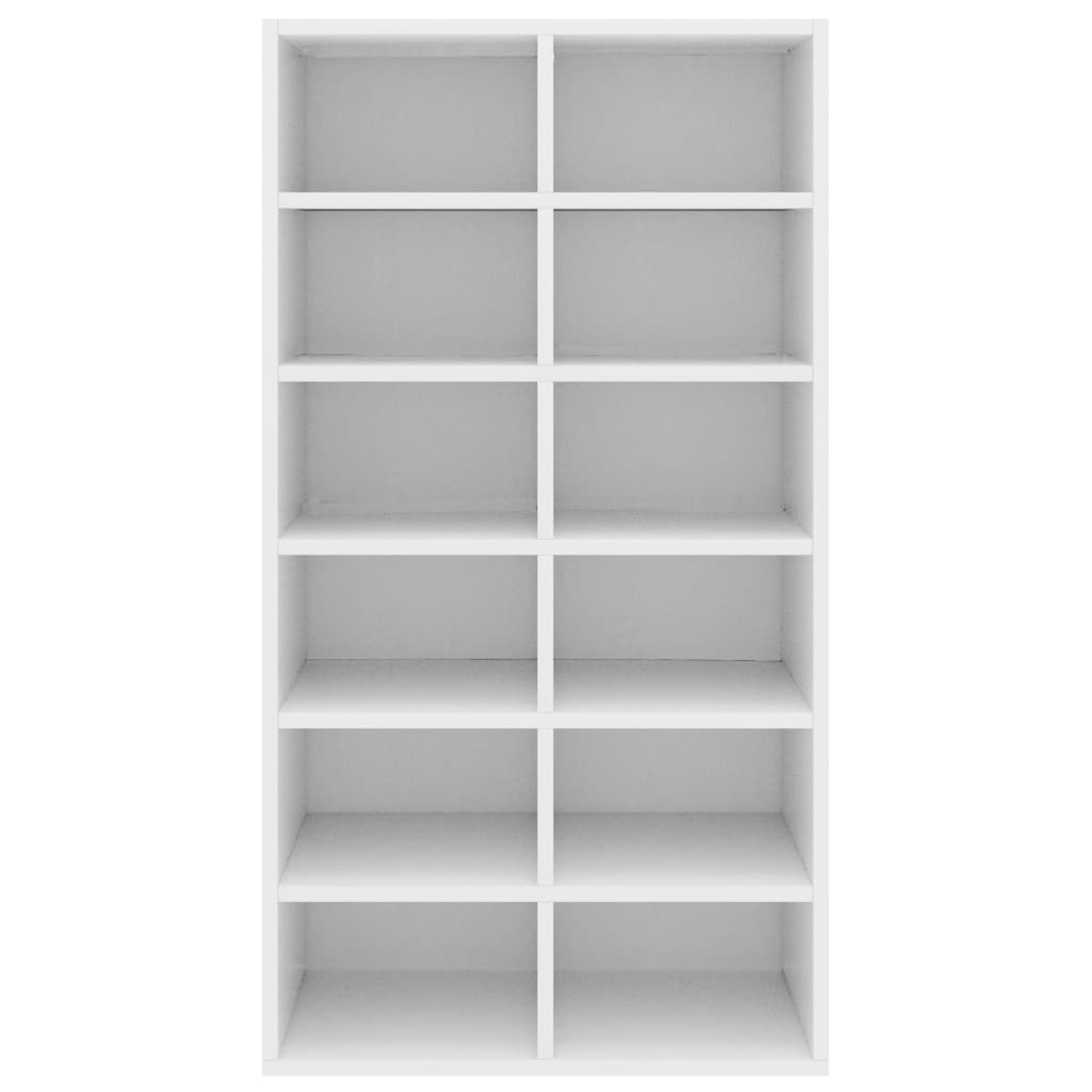 Shoe Rack White 54x34x100 cm Chipboard- Shoe Racks & Organisers - HomeShopIreland - Home Shop Ireland - Shoe Racks & Organisers - Shoe Rack White 54x34x100 cm Chipboard
