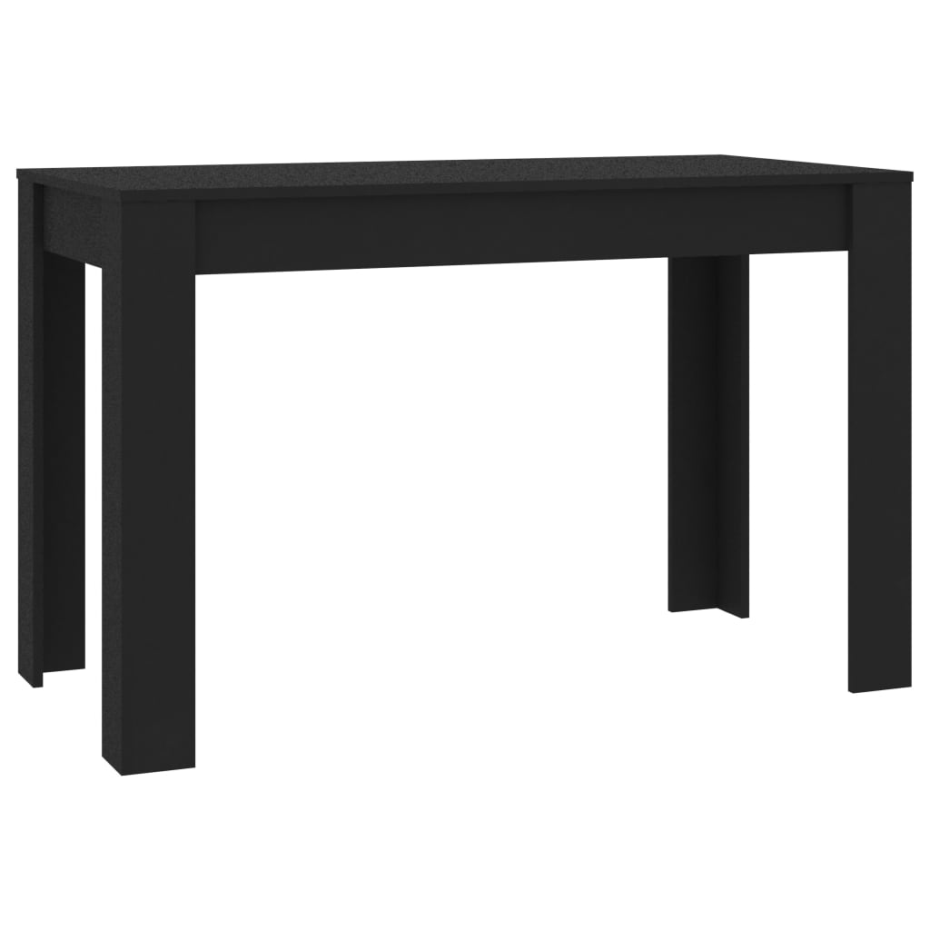 Dining Table Black 120x60x76 cm Chipboard- Kitchen & Dining Room Tables - HomeShopIreland - Home Shop Ireland - Kitchen & Dining Room Tables - Dining Table Black 120x60x76 cm Chipboard