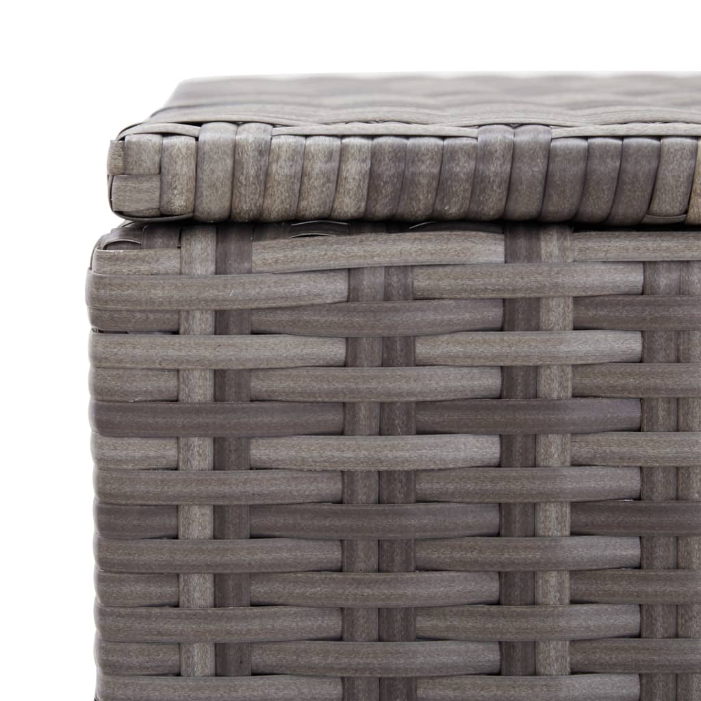 Garden Storage Box Grey 120x50x60 cm Poly Rattan- Outdoor Storage Boxes - HomeShopIreland - Home Shop Ireland - Outdoor Storage Boxes - Garden Storage Box Grey 120x50x60 cm Poly Rattan