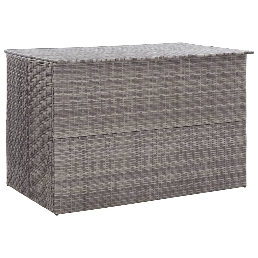 Garden Storage Box Grey 150x100x100 cm Poly Rattan- Outdoor Storage Boxes - HomeShopIreland - Home Shop Ireland - Outdoor Storage Boxes - Garden Storage Box Grey 150x100x100 cm Poly Rattan