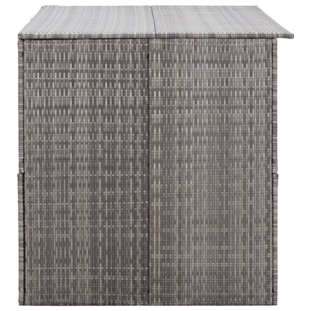 Garden Storage Box Grey 150x100x100 cm Poly Rattan- Outdoor Storage Boxes - HomeShopIreland - Home Shop Ireland - Outdoor Storage Boxes - Garden Storage Box Grey 150x100x100 cm Poly Rattan