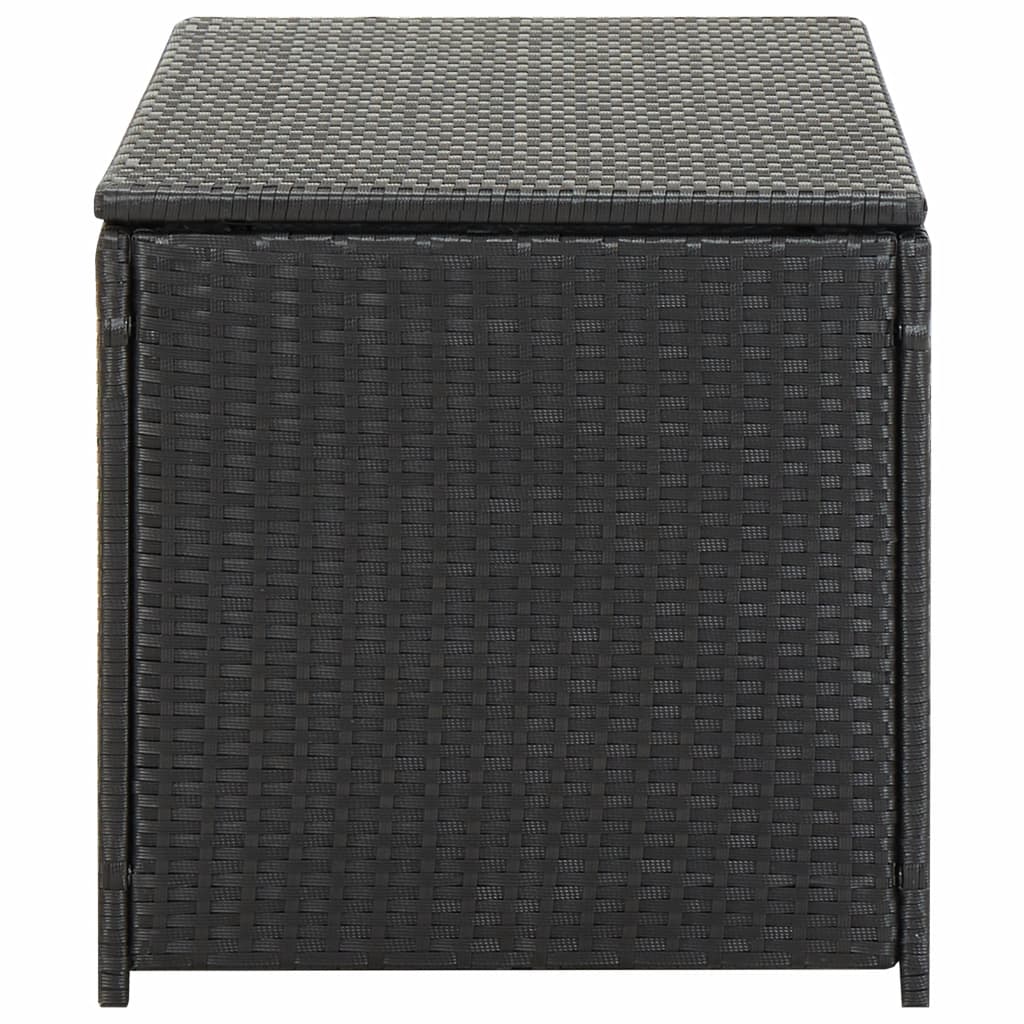 Garden Storage Box Poly Rattan 100x50x50 cm Black- Outdoor Storage Boxes - HomeShopIreland - Home Shop Ireland - Outdoor Storage Boxes - Garden Storage Box Poly Rattan 100x50x50 cm Black