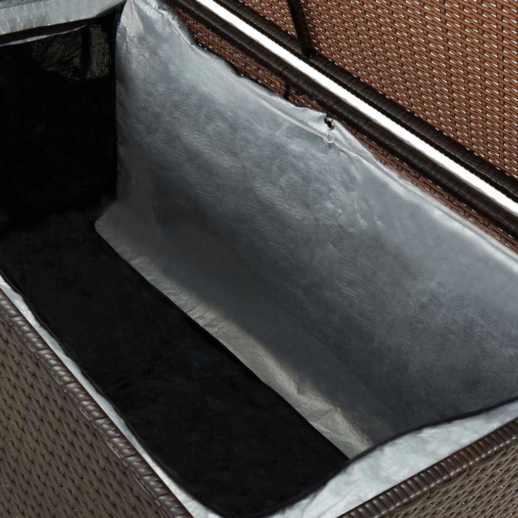 Garden Storage Box Poly Rattan 100x50x50 cm Brown- Outdoor Storage Boxes - HomeShopIreland - Home Shop Ireland - Outdoor Storage Boxes - Garden Storage Box Poly Rattan 100x50x50 cm Brown