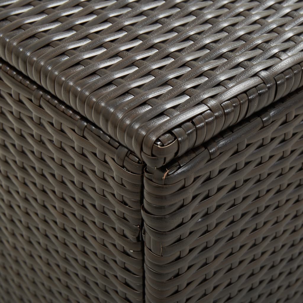 Garden Storage Box Poly Rattan 100x50x50 cm Brown- Outdoor Storage Boxes - HomeShopIreland - Home Shop Ireland - Outdoor Storage Boxes - Garden Storage Box Poly Rattan 100x50x50 cm Brown
