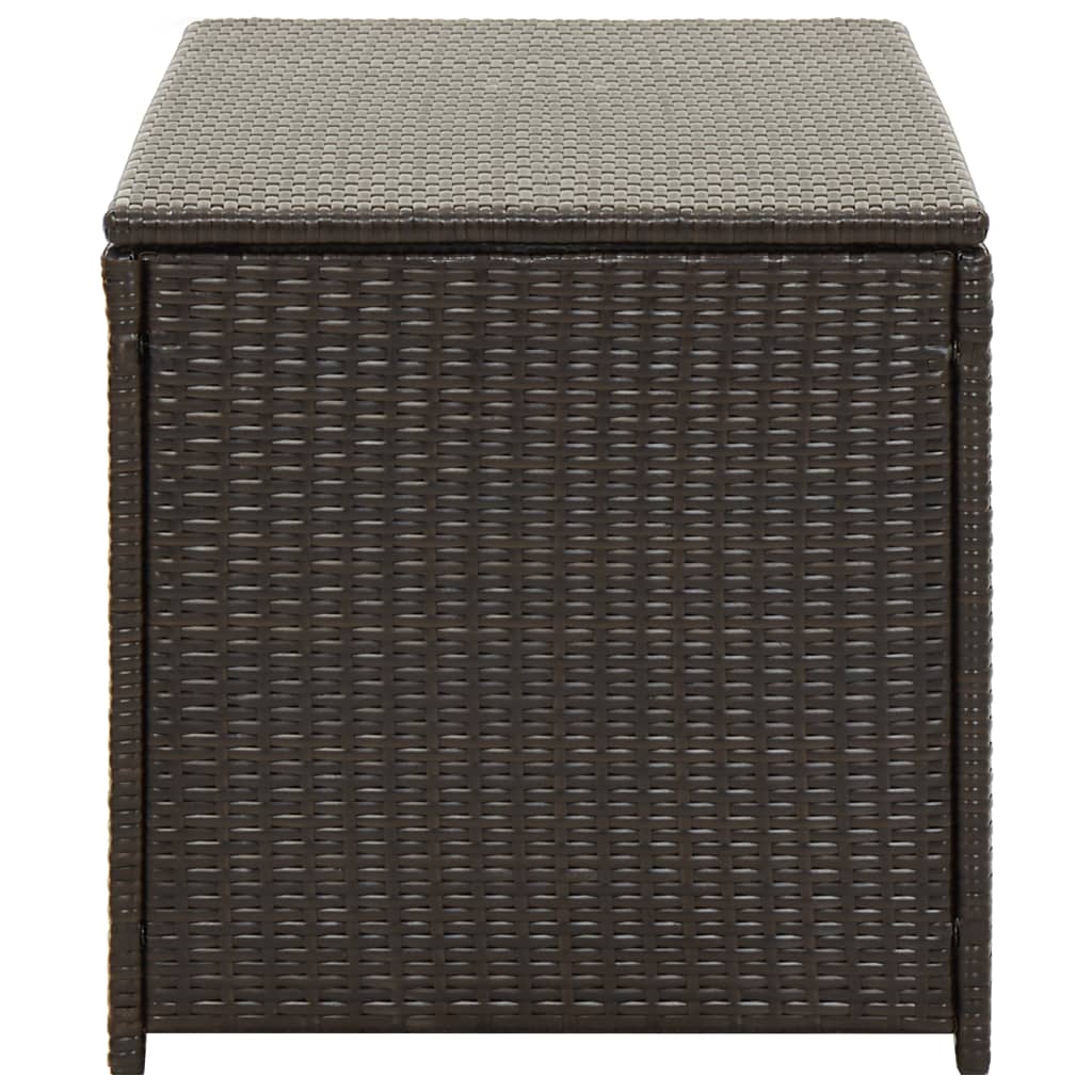 Garden Storage Box Poly Rattan 100x50x50 cm Brown- Outdoor Storage Boxes - HomeShopIreland - Home Shop Ireland - Outdoor Storage Boxes - Garden Storage Box Poly Rattan 100x50x50 cm Brown