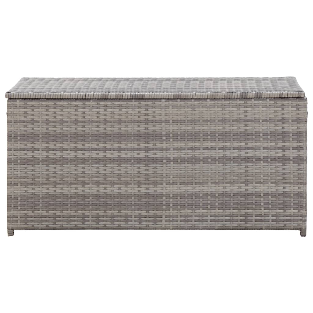 Garden Storage Box Poly Rattan 100x50x50 cm Grey- Outdoor Storage Boxes - HomeShopIreland - Home Shop Ireland - Outdoor Storage Boxes - Garden Storage Box Poly Rattan 100x50x50 cm Grey