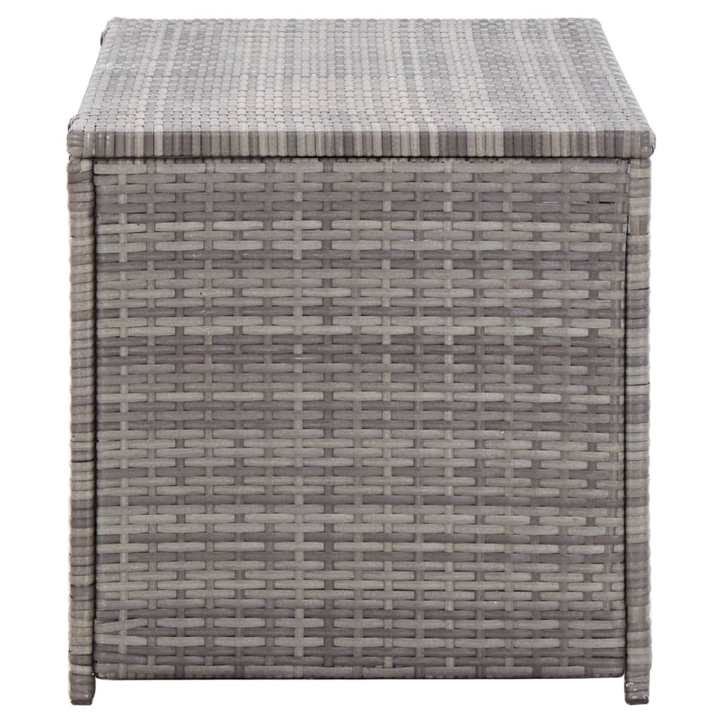 Garden Storage Box Poly Rattan 100x50x50 cm Grey- Outdoor Storage Boxes - HomeShopIreland - Home Shop Ireland - Outdoor Storage Boxes - Garden Storage Box Poly Rattan 100x50x50 cm Grey