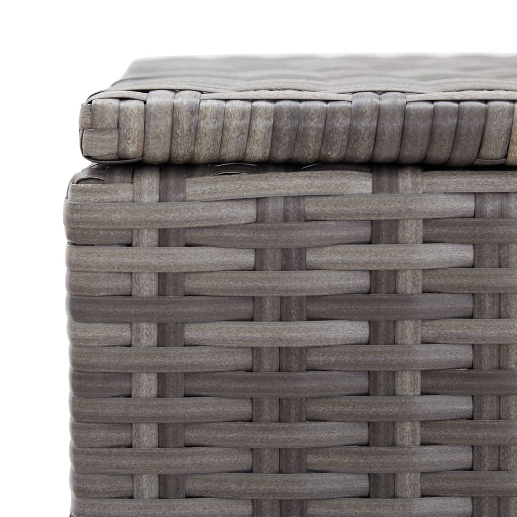 Garden Storage Box Poly Rattan 100x50x50 cm Grey- Outdoor Storage Boxes - HomeShopIreland - Home Shop Ireland - Outdoor Storage Boxes - Garden Storage Box Poly Rattan 100x50x50 cm Grey