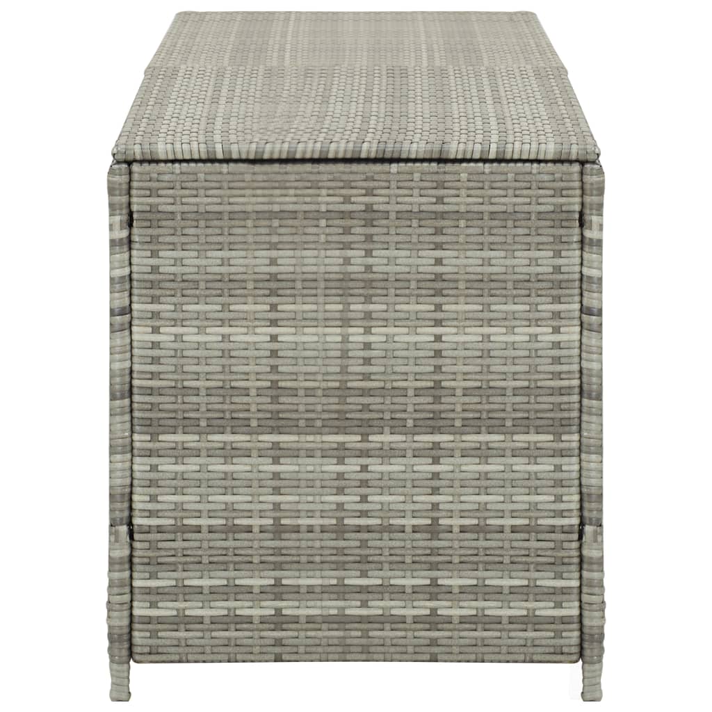 Garden Storage Box Poly Rattan 200x50x60 cm Grey- Outdoor Storage Boxes - HomeShopIreland - Home Shop Ireland - Outdoor Storage Boxes - Garden Storage Box Poly Rattan 200x50x60 cm Grey