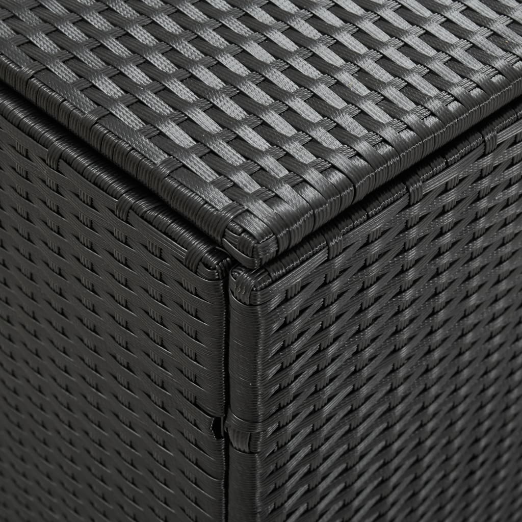 Garden Storage Box Poly Rattan 180x90x75 cm Black- Outdoor Storage Boxes - HomeShopIreland - Home Shop Ireland - Outdoor Storage Boxes - Garden Storage Box Poly Rattan 180x90x75 cm Black