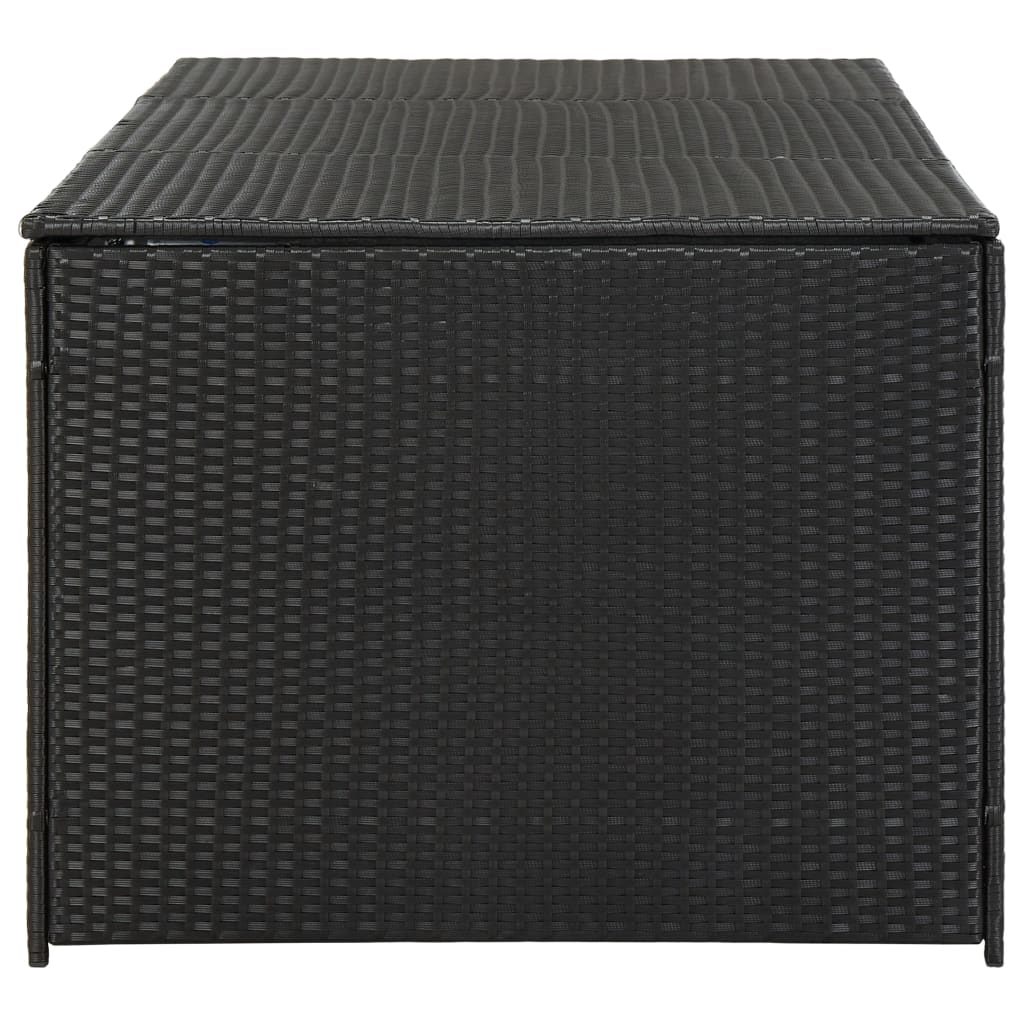 Garden Storage Box Poly Rattan 180x90x75 cm Black- Outdoor Storage Boxes - HomeShopIreland - Home Shop Ireland - Outdoor Storage Boxes - Garden Storage Box Poly Rattan 180x90x75 cm Black