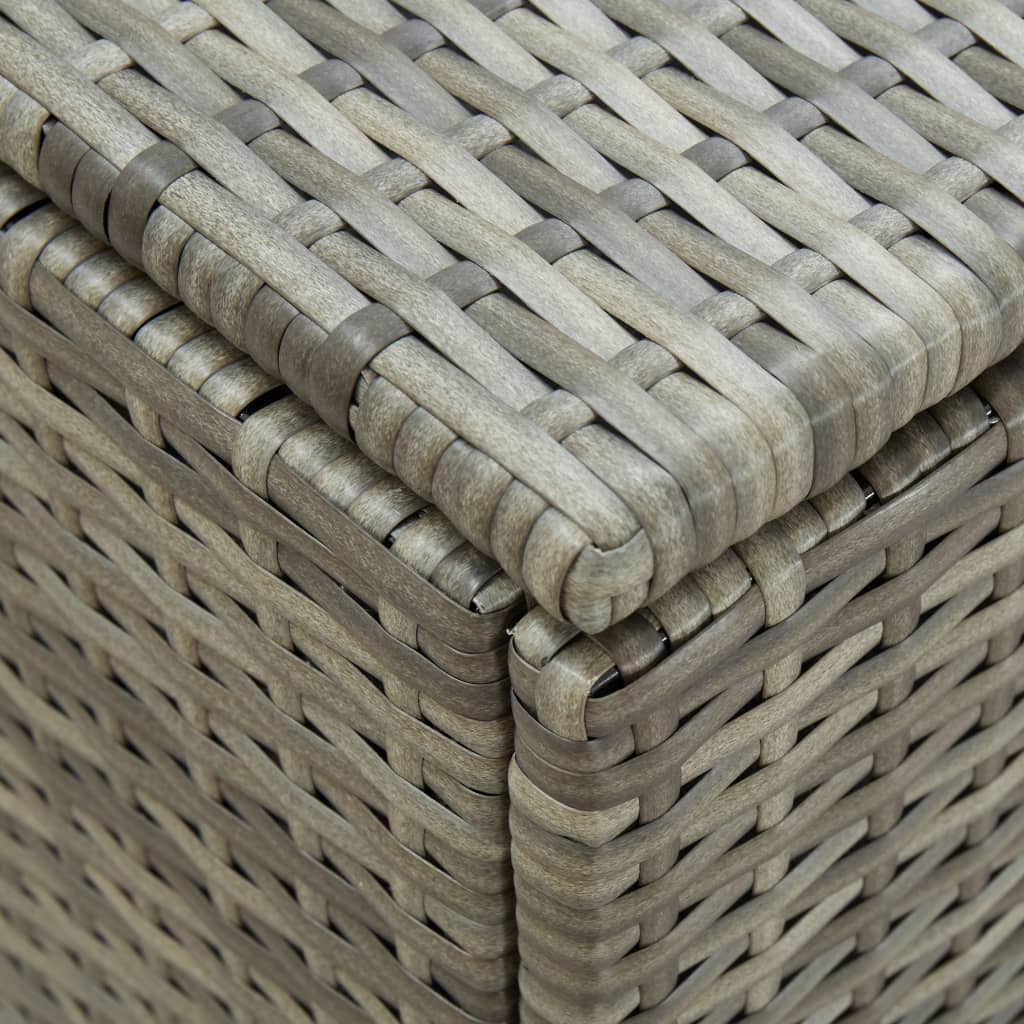 Garden Storage Box Poly Rattan 180x90x75 cm Grey- Outdoor Storage Boxes - HomeShopIreland - Home Shop Ireland - Outdoor Storage Boxes - Garden Storage Box Poly Rattan 180x90x75 cm Grey