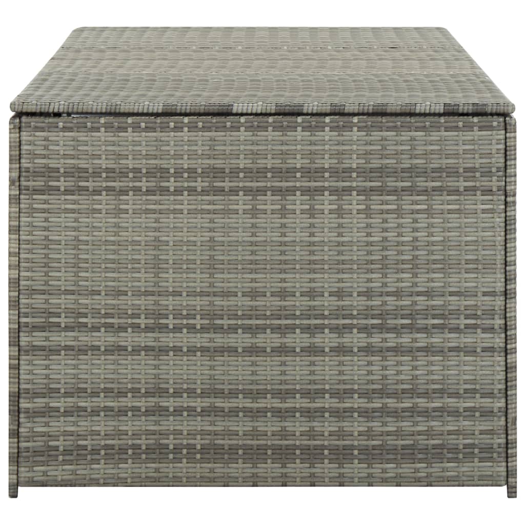 Garden Storage Box Poly Rattan 180x90x75 cm Grey- Outdoor Storage Boxes - HomeShopIreland - Home Shop Ireland - Outdoor Storage Boxes - Garden Storage Box Poly Rattan 180x90x75 cm Grey