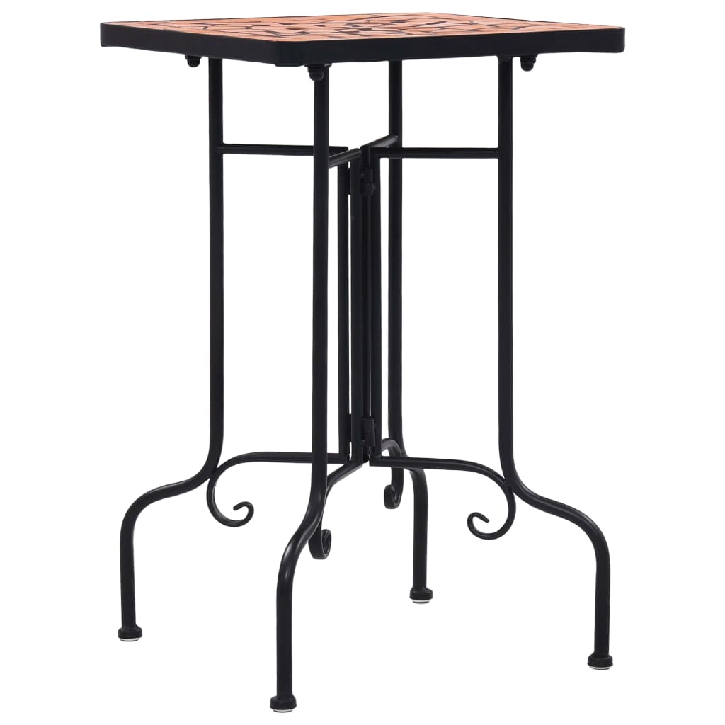 Mosaic Side Table Terracotta Ceramic- Plant Stands - HomeShopIreland - Home Shop Ireland - Plant Stands - Mosaic Side Table Terracotta Ceramic