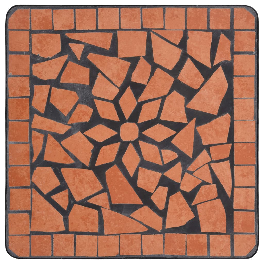 Mosaic Side Table Terracotta Ceramic- Plant Stands - HomeShopIreland - Home Shop Ireland - Plant Stands - Mosaic Side Table Terracotta Ceramic