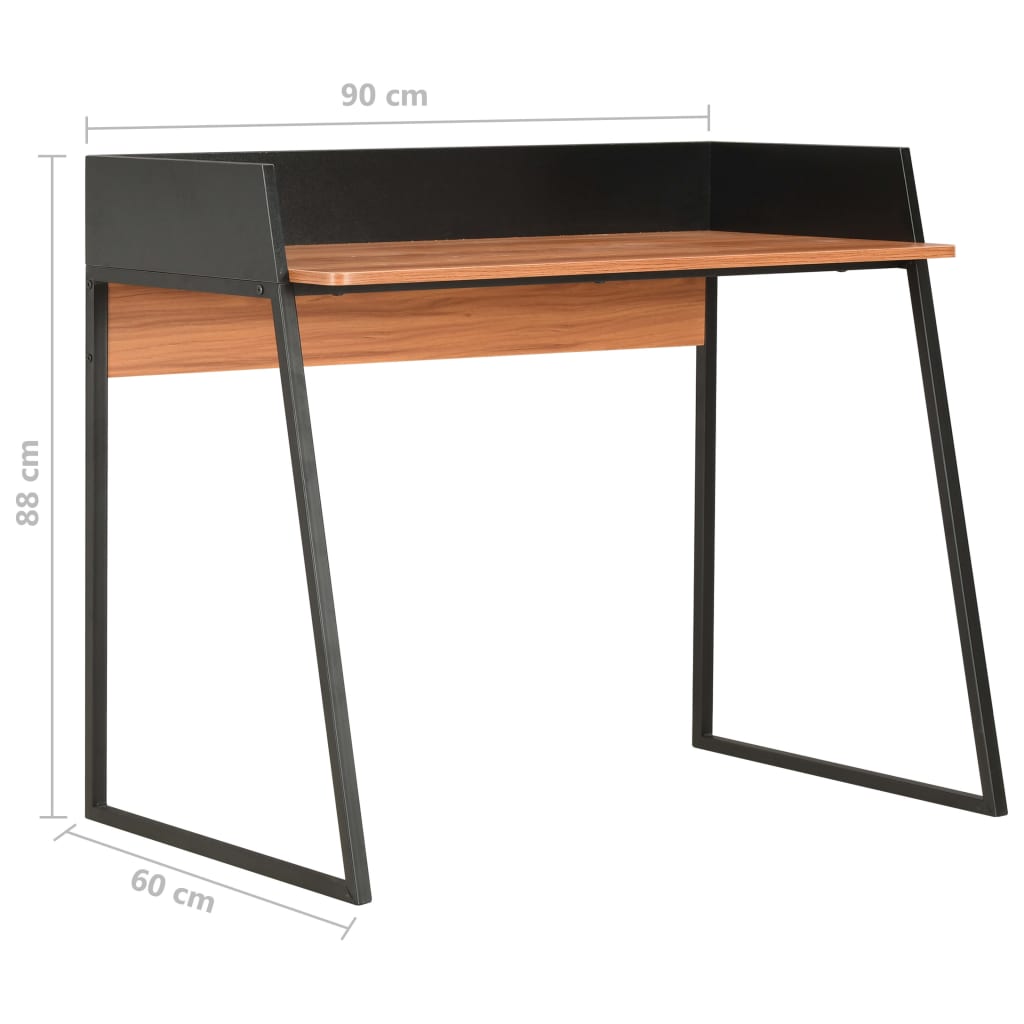 Desk Black and Brown 90x60x88 cm- Desks - HomeShopIreland - Home Shop Ireland - Desks - Desk Black and Brown 90x60x88 cm