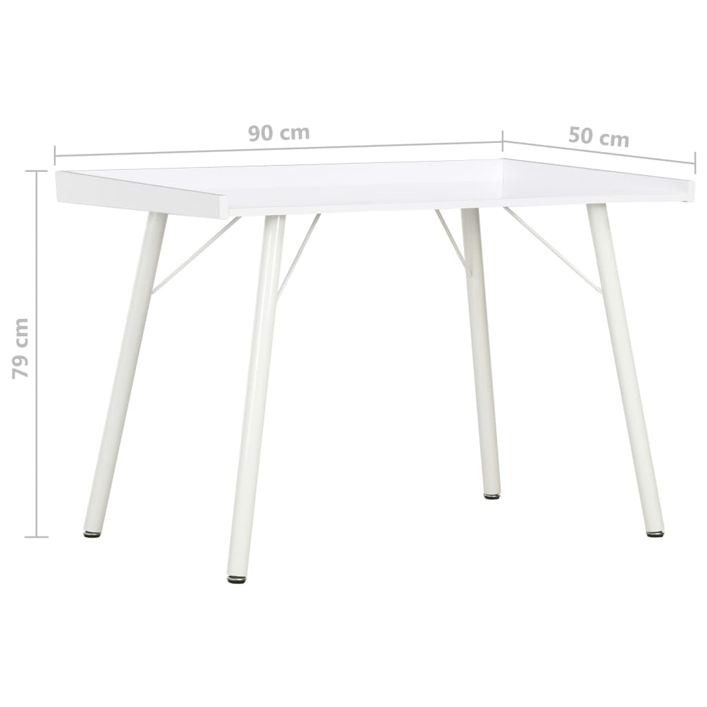 Desk White 90x50x79 cm- Desks - HomeShopIreland - Home Shop Ireland - Desks - Desk White 90x50x79 cm