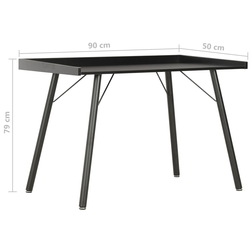 Desk Black 90x50x79 cm- Desks - HomeShopIreland - Home Shop Ireland - Desks - Desk Black 90x50x79 cm