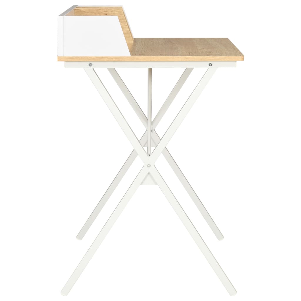 Desk White and Natural 80x50x84 cm- Desks - HomeShopIreland - Home Shop Ireland - Desks - Desk White and Natural 80x50x84 cm