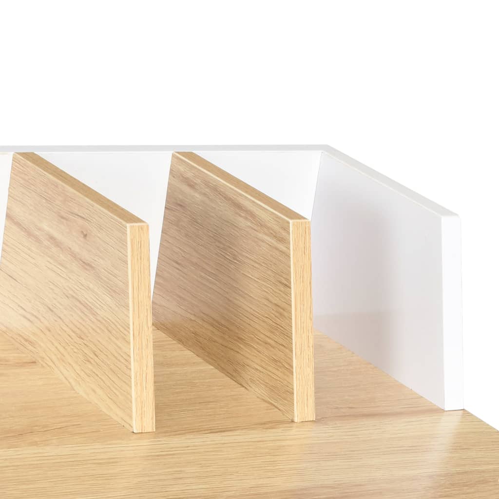 Desk White and Natural 80x50x84 cm- Desks - HomeShopIreland - Home Shop Ireland - Desks - Desk White and Natural 80x50x84 cm