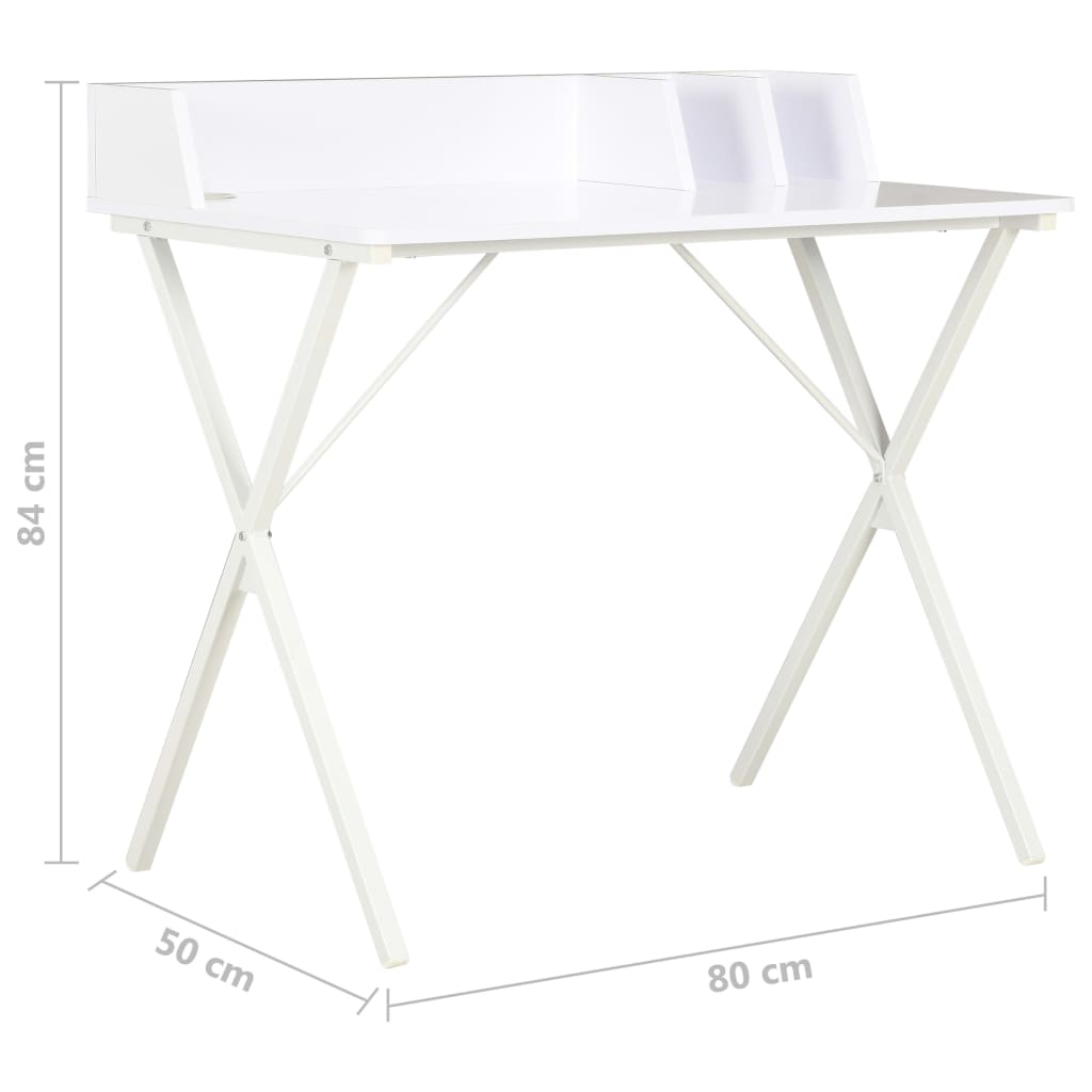 Desk White 80x50x84 cm- Desks - HomeShopIreland - Home Shop Ireland - Desks - Desk White 80x50x84 cm