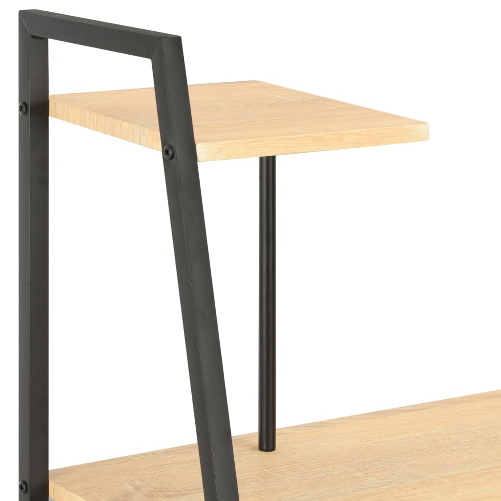 Desk with Shelving Unit Black and Oak 102x50x117 cm- Desks - HomeShopIreland - Home Shop Ireland - Desks - Desk with Shelving Unit Black and Oak 102x50x117 cm