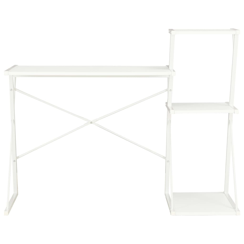 Desk with Shelf White 116x50x93 cm- Desks - HomeShopIreland - Home Shop Ireland - Desks - Desk with Shelf White 116x50x93 cm