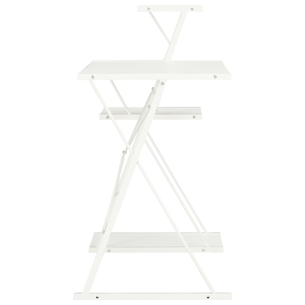 Desk with Shelf White 116x50x93 cm- Desks - HomeShopIreland - Home Shop Ireland - Desks - Desk with Shelf White 116x50x93 cm