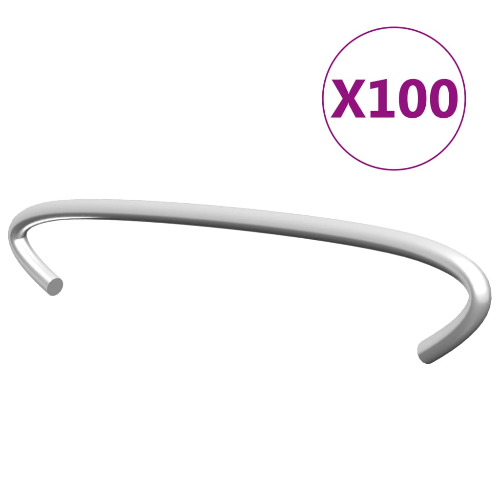Gabion Hooks 100 pcs Galvanised Steel 10 cm- Fence & Gate Accessories - HomeShopIreland - Home Shop Ireland - Fence & Gate Accessories - Gabion Hooks 100 pcs Galvanised Steel 10 cm