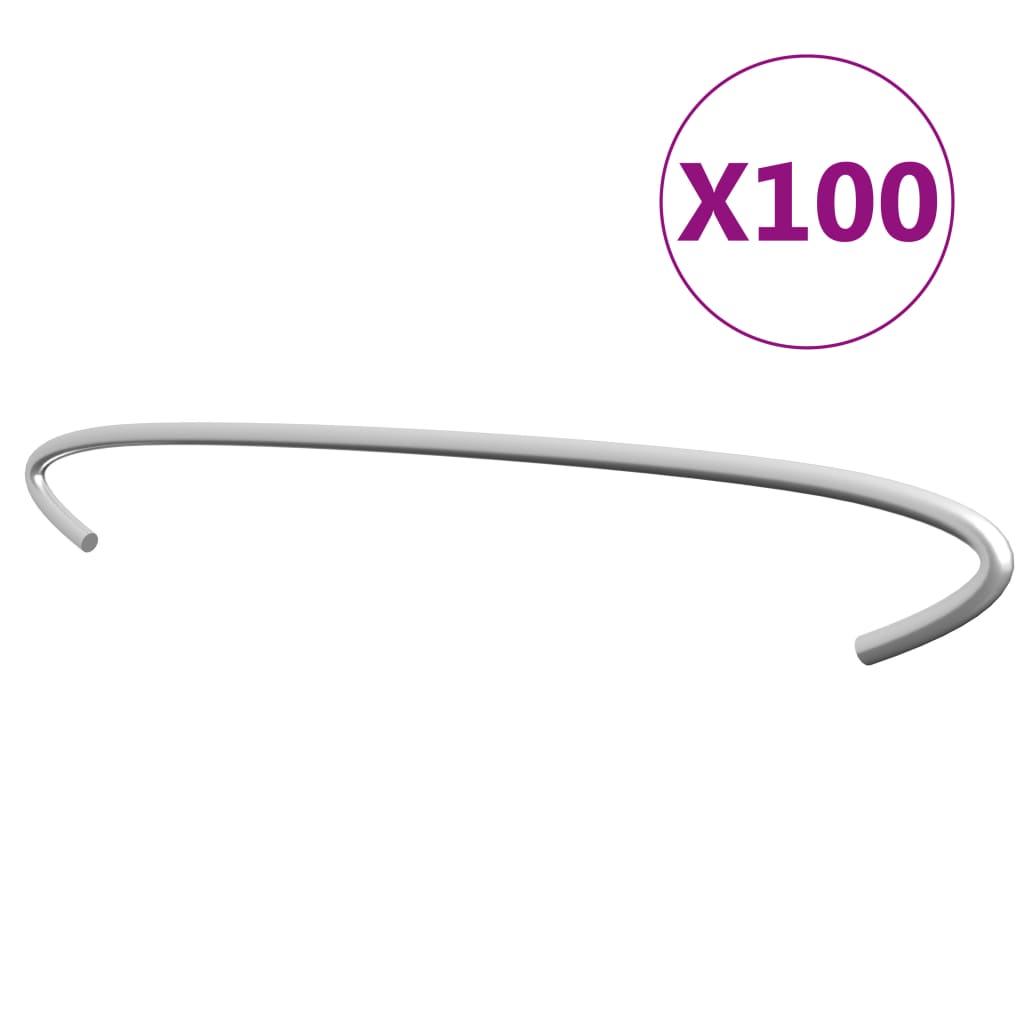 Gabion Hooks 100 pcs Galvanised Steel 50 cm- Fence & Gate Accessories - HomeShopIreland - Home Shop Ireland - Fence & Gate Accessories - Gabion Hooks 100 pcs Galvanised Steel 50 cm