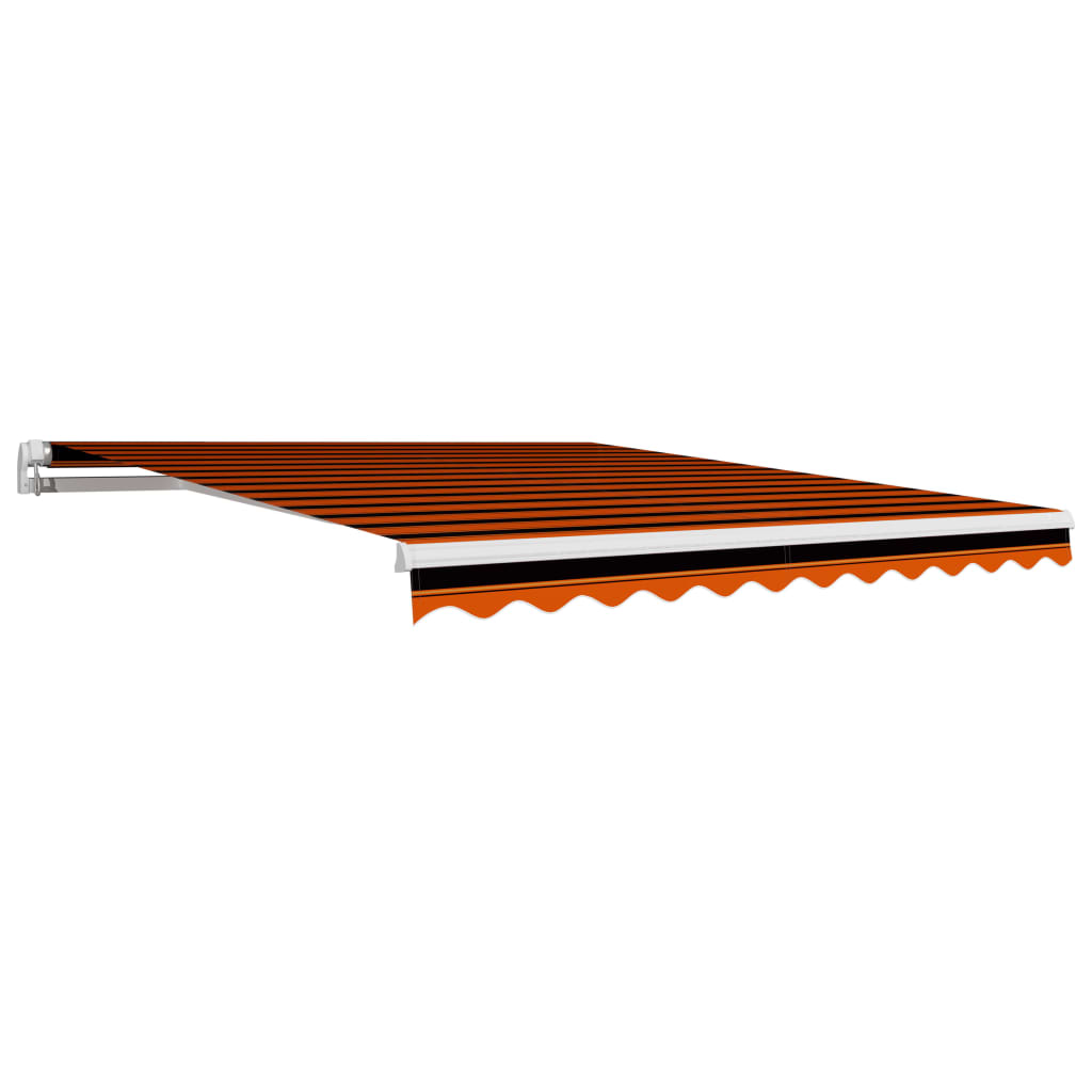 Awning Top Sunshade Canvas Orange and Brown 300x250 cm- Window & Door Awnings - HomeShopIreland - Home Shop Ireland - Window & Door Awnings - Awning Top Sunshade Canvas Orange and Brown 300x250 cm