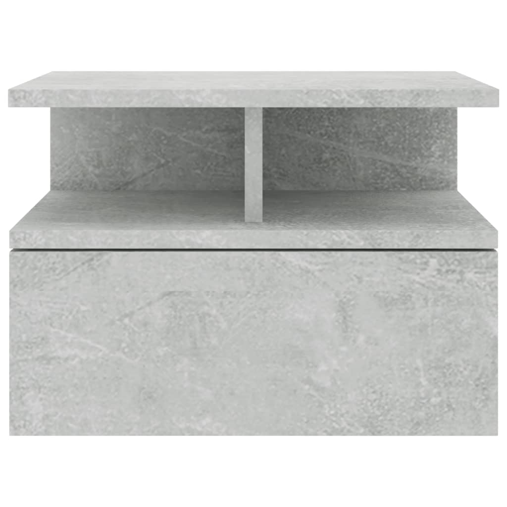 Floating Nightstand Concrete Grey 40x31x27cm Chipboard- Bedside Tables - HomeShopIreland - Home Shop Ireland - Bedside Tables - Floating Nightstand Concrete Grey 40x31x27cm Chipboard