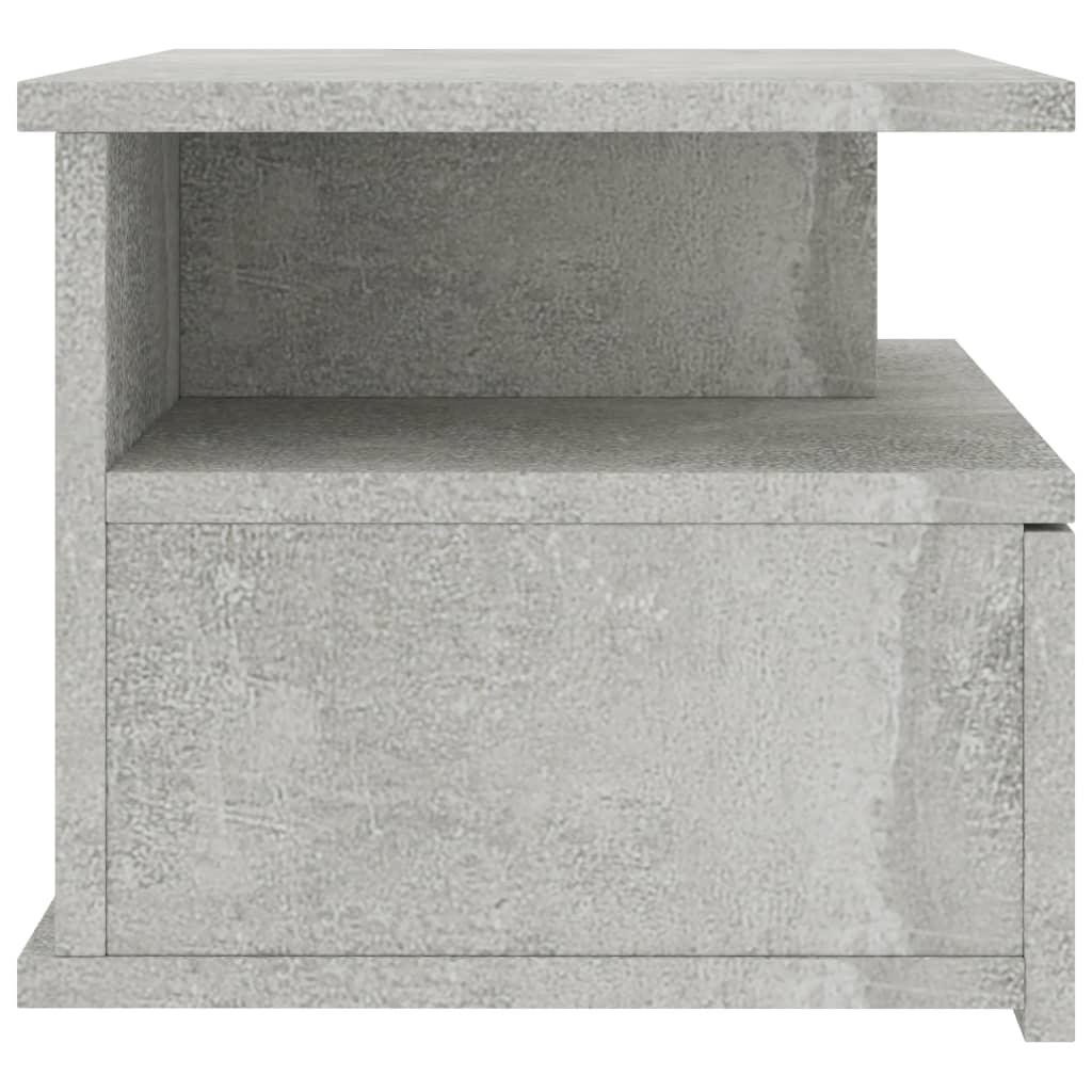 Floating Nightstand Concrete Grey 40x31x27cm Chipboard- Bedside Tables - HomeShopIreland - Home Shop Ireland - Bedside Tables - Floating Nightstand Concrete Grey 40x31x27cm Chipboard