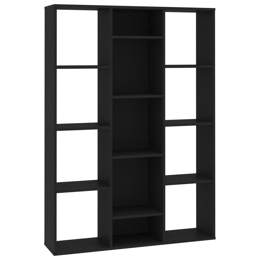 Room Divider/Book Cabinet Black 100x24x140 cm Chipboard- Room Dividers - HomeShopIreland - Home Shop Ireland - Room Dividers - Room Divider/Book Cabinet Black 100x24x140 cm Chipboard