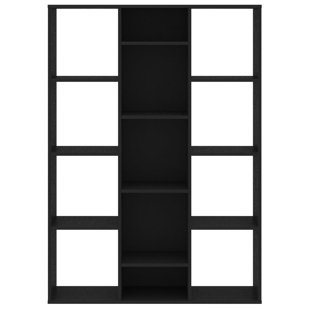 Room Divider/Book Cabinet Black 100x24x140 cm Chipboard- Room Dividers - HomeShopIreland - Home Shop Ireland - Room Dividers - Room Divider/Book Cabinet Black 100x24x140 cm Chipboard