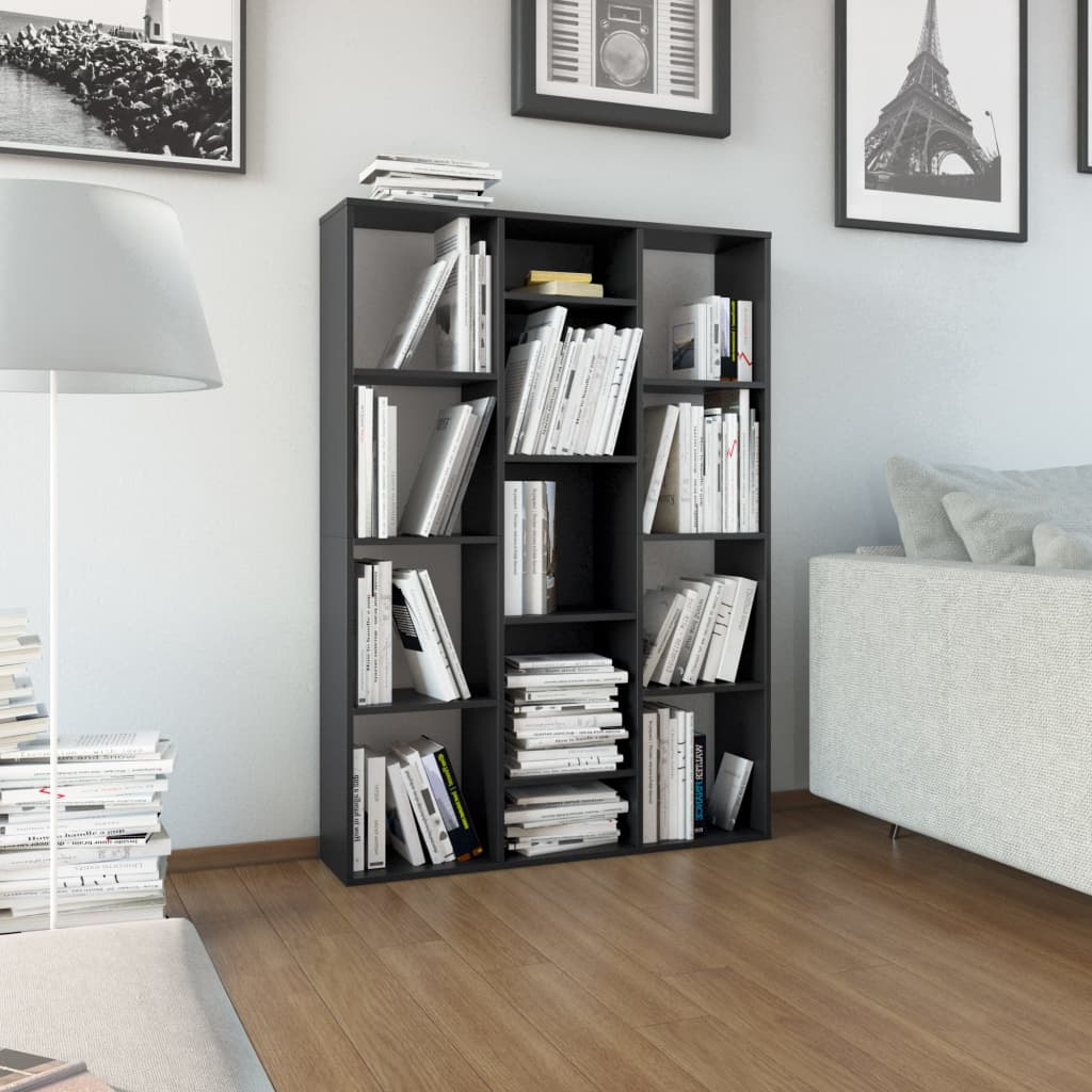 Room Divider/Book Cabinet Black 100x24x140 cm Chipboard- Room Dividers - HomeShopIreland - Home Shop Ireland - Room Dividers - Room Divider/Book Cabinet Black 100x24x140 cm Chipboard