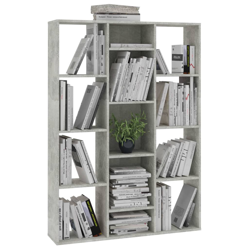 Room Divider/Book Cabinet Concrete Grey 100x24x140 cm Chipboard- Room Dividers - HomeShopIreland - Home Shop Ireland - Room Dividers - Room Divider/Book Cabinet Concrete Grey 100x24x140 cm Chipboard